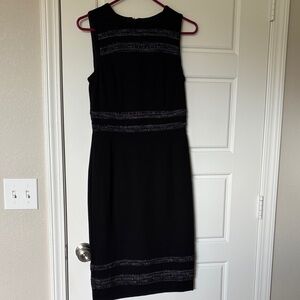 White House Black Market Black Midi Dress